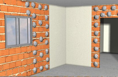 Proceso de colocación de Pladur sobre pared existente